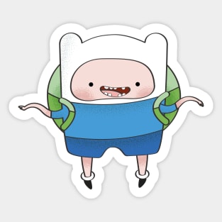 Adventure Time Finn Dancing Sticker